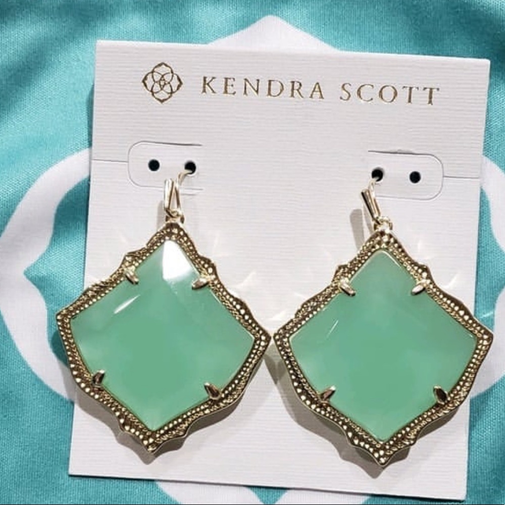 Kendra Scott Kirsten Chalcedony drop earrings - Picture 2 of 4